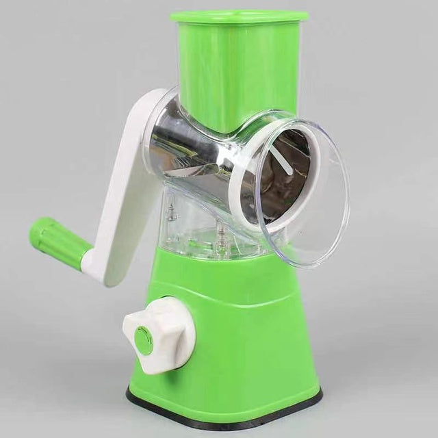 3-in-1 Manual Rotation Vegetable Fruit Cutter/Chopper