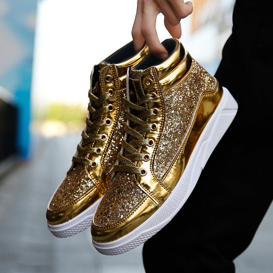 Men's Glitter Sneakers Shoes
