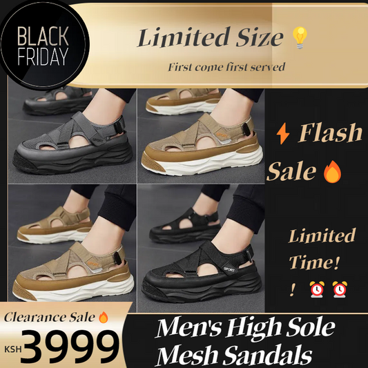 Men's High Sole Mesh Sandals