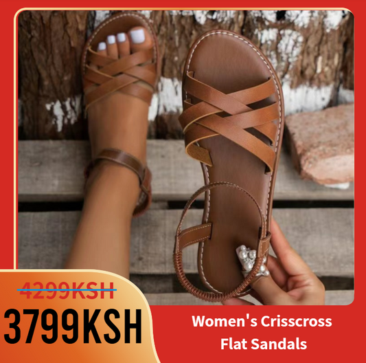 Women's Crisscross Flat Sandals