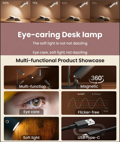 Magnetic Eye-Protection Desk Lamp