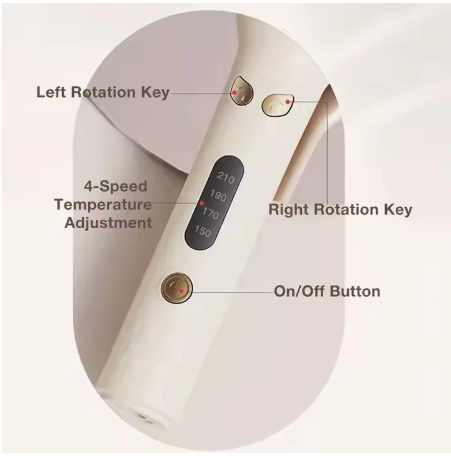 Automatic rotating curling iron