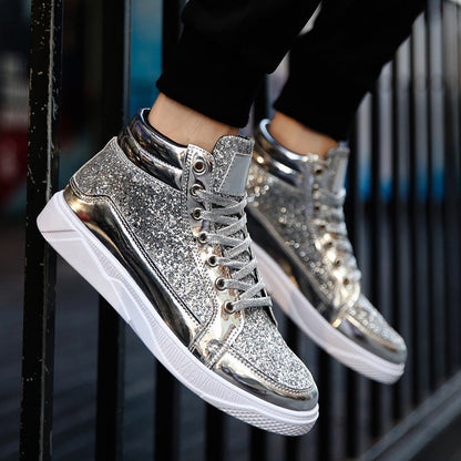 Men's Glitter Sneakers Shoes