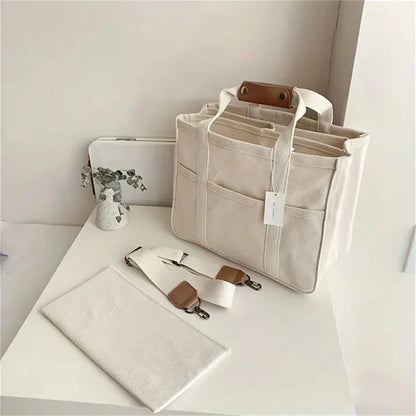 Utility Canvas Shoulder Bag Tote