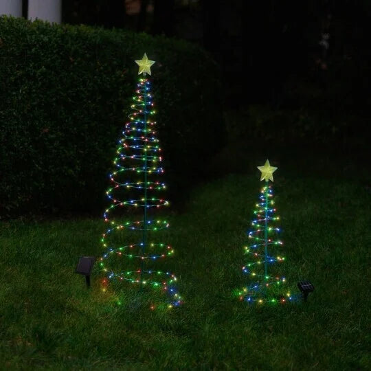 Soalr Metal LED Christmas Tree Decoration String Light