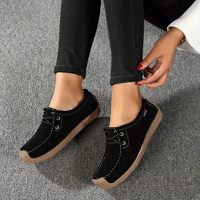 Women's Flat Lace-Up Casual Shoes