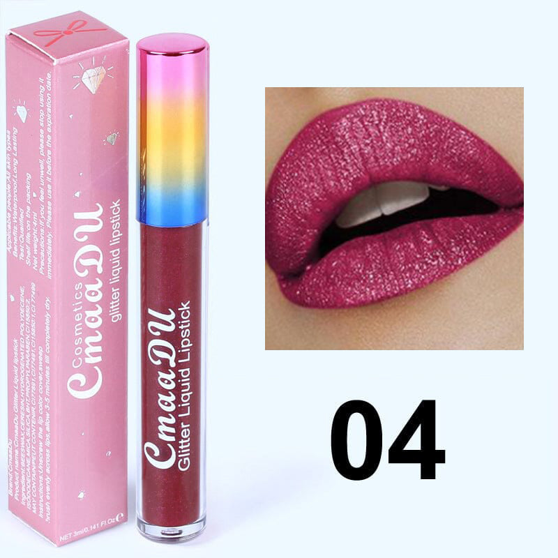 Glitter Lip Gloss【4 colors/Pack】