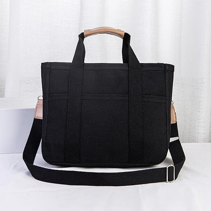 Utility Canvas Shoulder Bag Tote