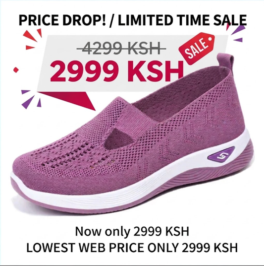 Women Woven Orthopedic Breathable Soft Sole Shoes