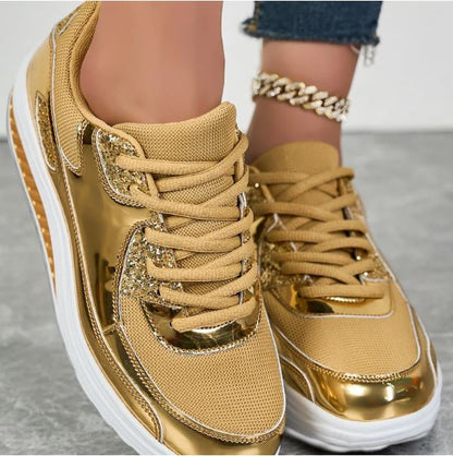 Sparkling Goldy Women's Sneakers