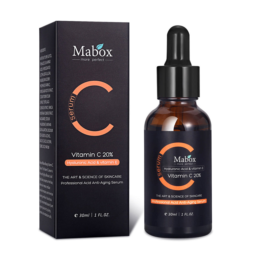 Mabox Vitamin C Serum;  Mabox 2.5% Retinol Moisturizer Face Cream