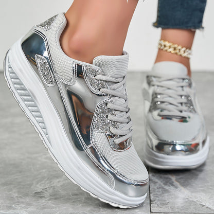 Sparkling Goldy Women's Sneakers