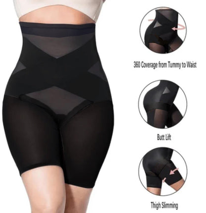 Cross Compression Abs & Booty High Waisted Shaper
